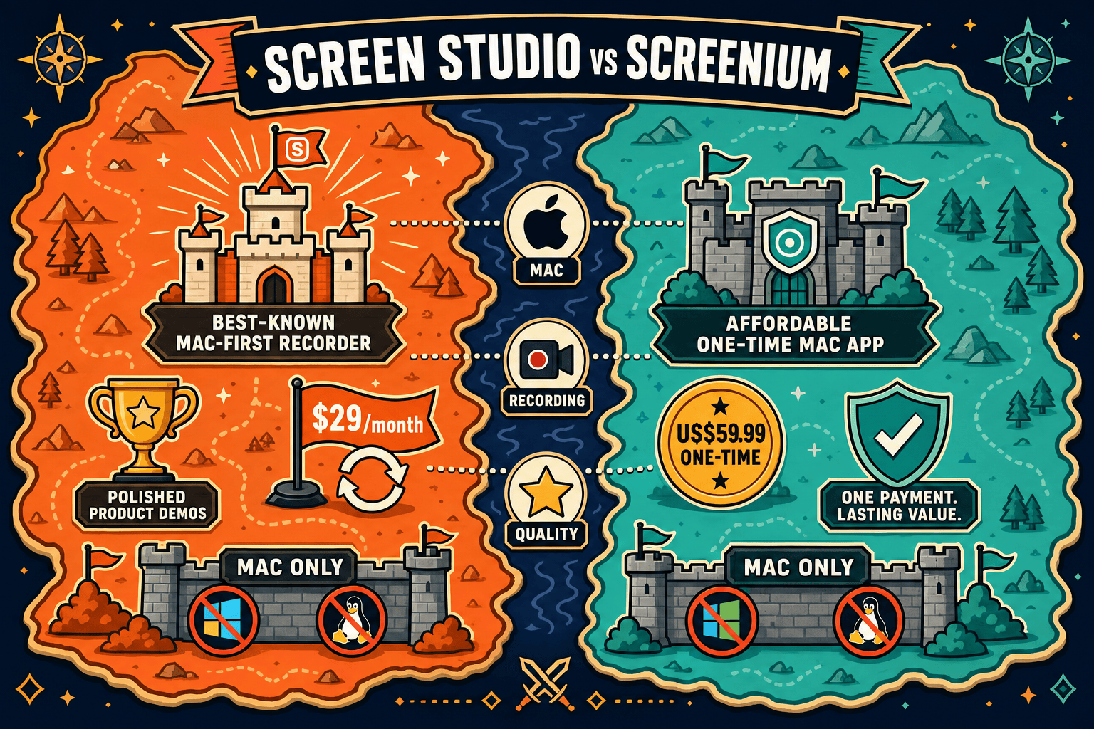 The Verdict: Screen Studio vs Screenium - Visual Comparison