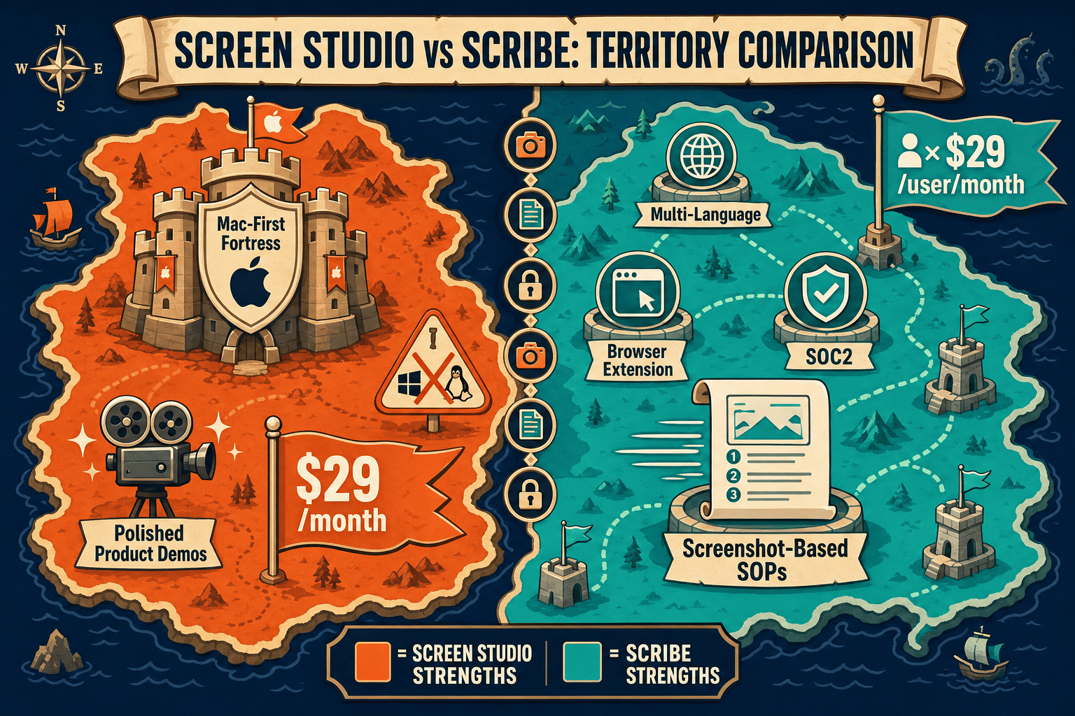 The Verdict: Screen Studio vs Scribe - Visual Comparison